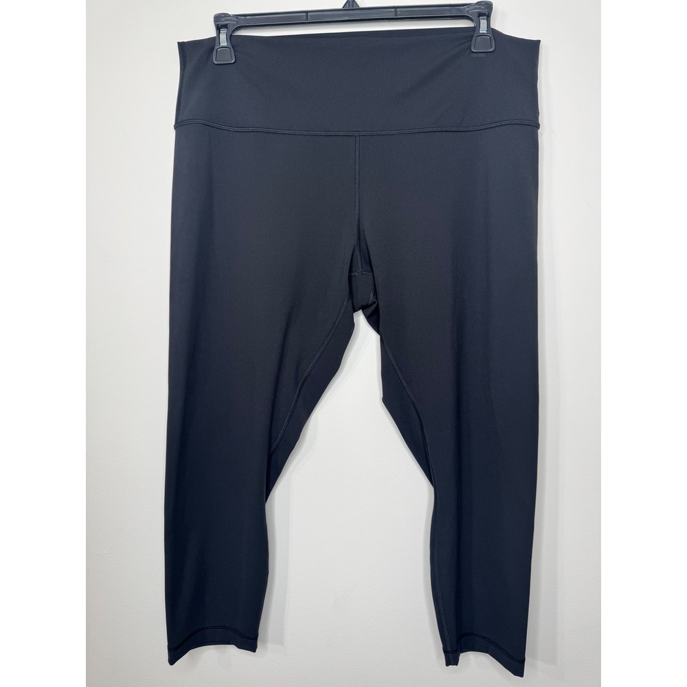 Lululemon Wunder Under High-Rise Crop Leggings Black Size 18 Yoga Pants